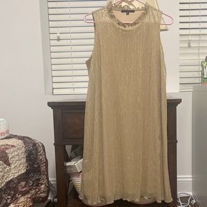 Tahari gold dress MEDIUM